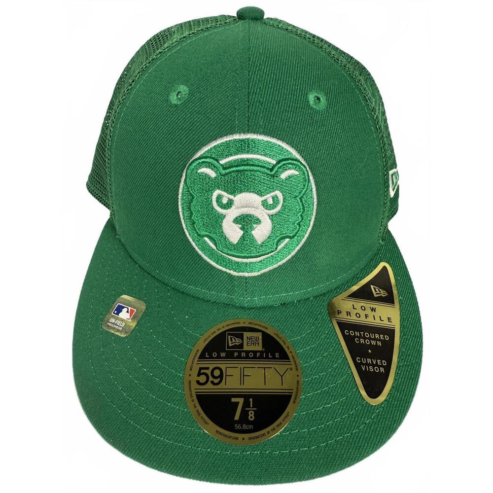 NWT New Era Chicago Cubs St. Patrick's Day 59FIFTY Fitted Hat 7 1/8 - Picture 2 of 9